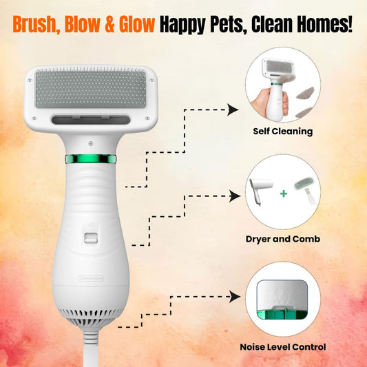 2-in-1 Pet Hair Dryer & Brush | 60% OFF