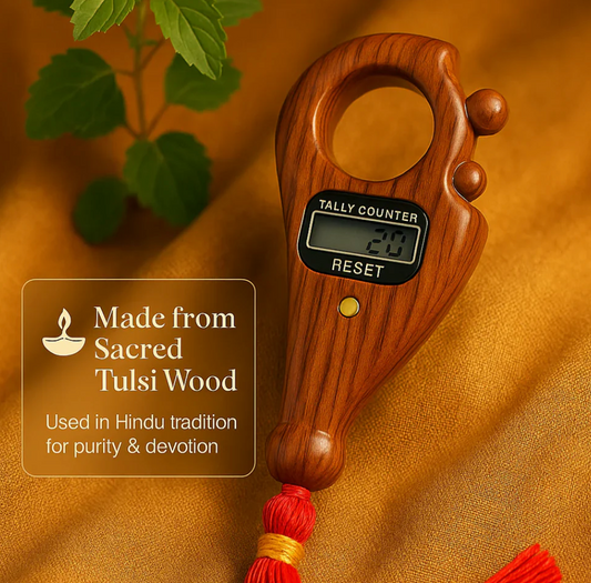 Mala Jaap Counter - Digital Finger Counter for Prayer