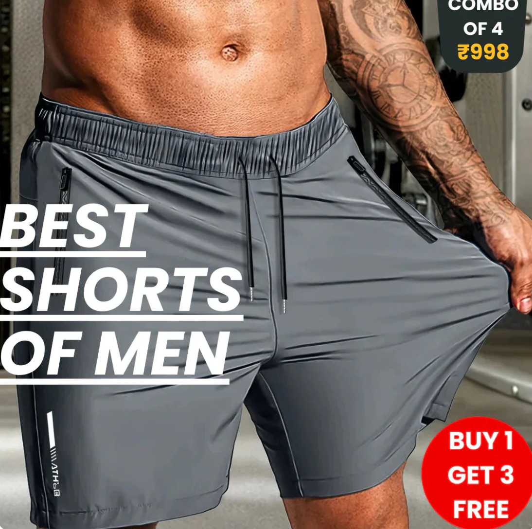 Men's Stretch Shorts (Pack of 3) | Soft & Breathable